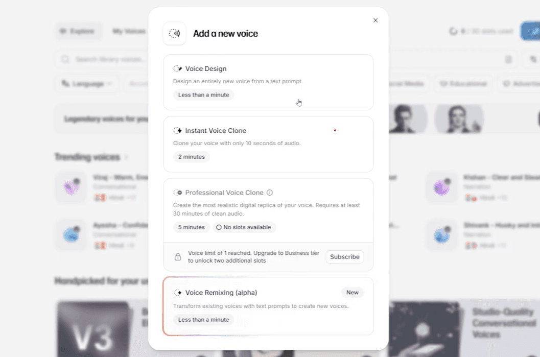 Instant Voice Clone