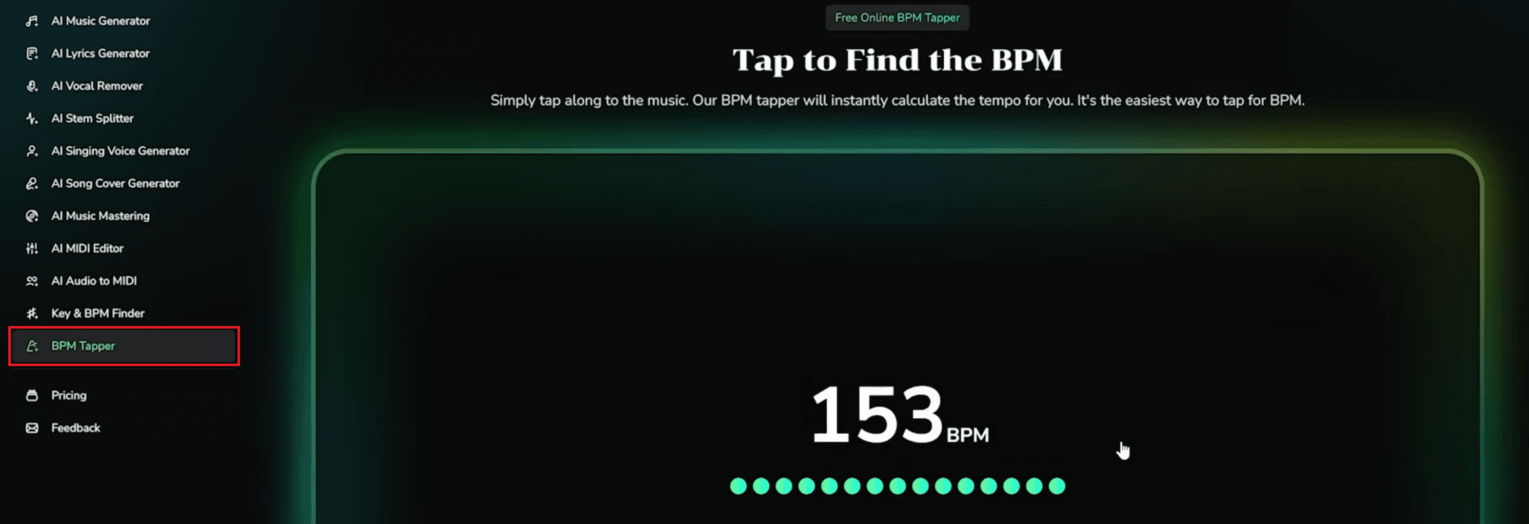 BPM TAPPER