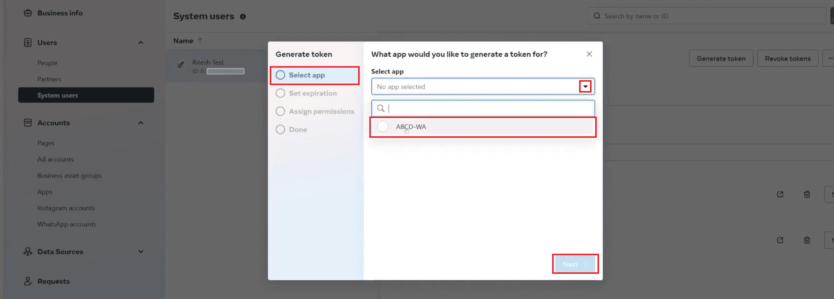 select app