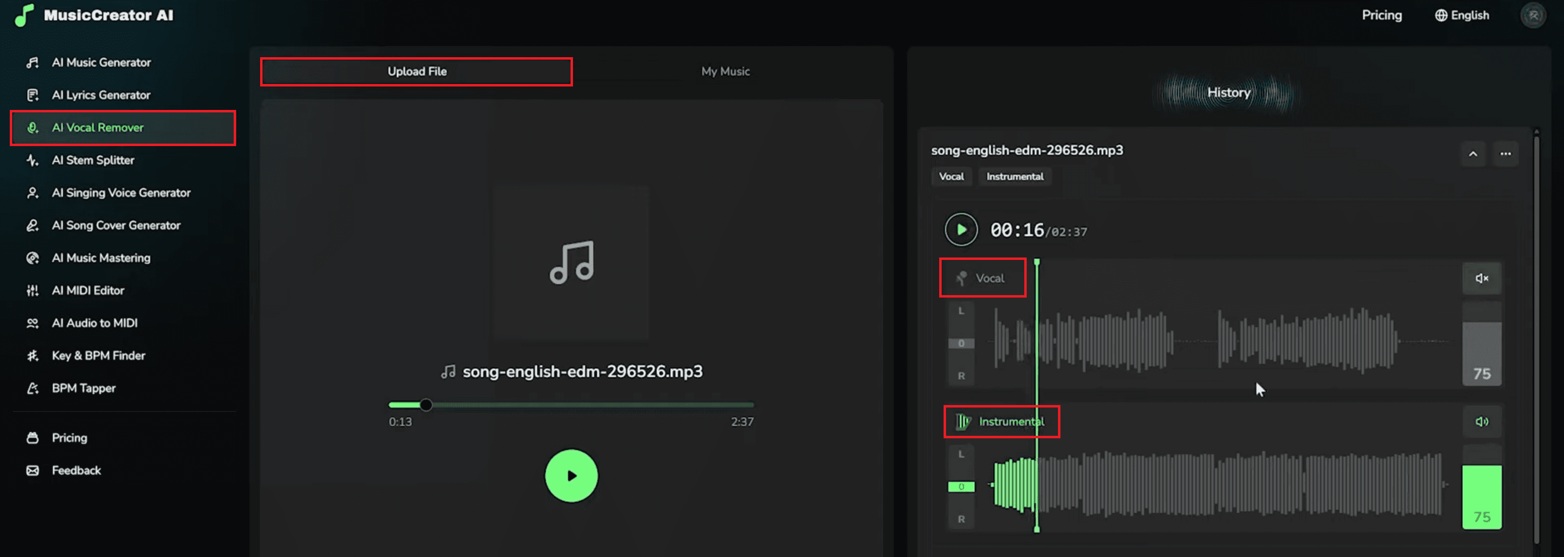 ai vocal remover